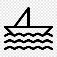 fishing, sailing, cruising, water sports icon svg