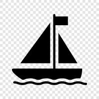 fishing, sailing, cruising, Boat icon svg