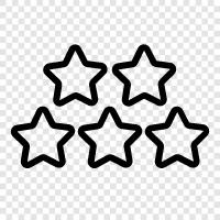 five star level, 5 star levels, 5 star rating, 5star icon svg