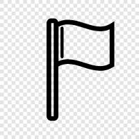 flag pole, flagstaff, flagstaffs, flag flying icon svg