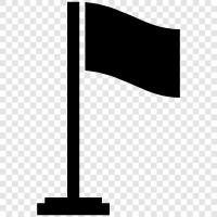 flag pole, flag flying, flag ceremony, flag parade icon svg