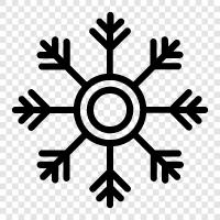 Schneeflocke, Eis, Kristall symbol