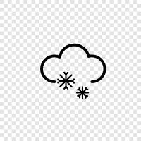 flakes, winter, cold, white icon svg