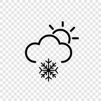 flakes, winter, cold, snowman icon svg