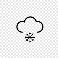 flakes, accumulation, winter, white icon svg