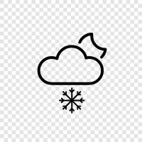 flakes, flakes falling, snowing in the morning, snowing in the icon svg