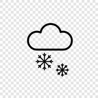 flakes, flurries, winter, cold icon svg