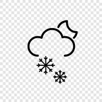 flakes, winter, frost, snowman icon svg