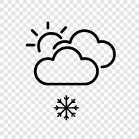 flakes, accumulating, falling, chilly icon svg