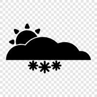 flakes, flurries, snowstorm, winter icon svg