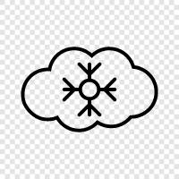 flakes, accumulation, white, snowstorm icon svg