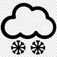 flakes, weather, winter, snowflakes icon svg