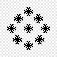 flakes, winter, snowman, Christmas icon svg