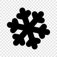 flakes, white, winter, weather icon svg