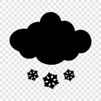 flakes, winter, precipitation, ice icon svg