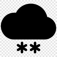 flakes, winter, cold, bleak icon svg