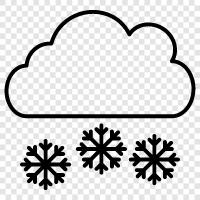 flakes, accumulation, white, winter icon svg