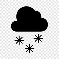 flakes, winter, cold, white icon svg