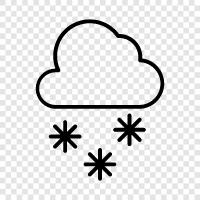 flakes, cold, Christmas, winter icon svg