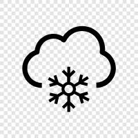 flakes, white, cold, winter icon svg