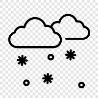 flakes, flakes falling, winter, winter wonderland icon svg