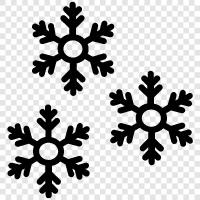 flakes, white, mountains, cold icon svg