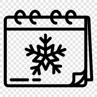 flakes, snow, snowflake, winter icon svg