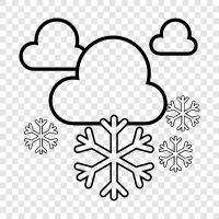 flakes, snowflakes, winter, cold icon svg