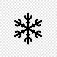 Flocken, Schnee, Schneeflocke, Eis symbol