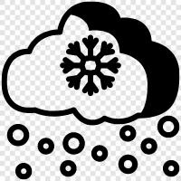 flakes, snow, winter, white icon svg