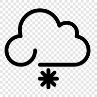 flakes, precipitation, winter, Snow icon svg