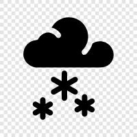 flakes, accumulation, winter, cold icon svg