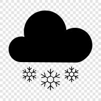 flakes, snowflakes, snowfall, cold icon svg