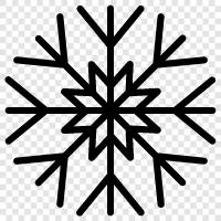 flakes, winter, cold, snowfall icon svg