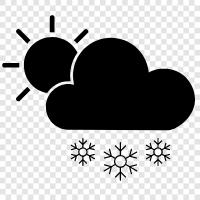 flakes, falling, winter, cold icon svg