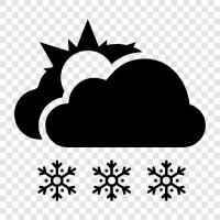 flakes, winter, cold, snowman icon svg