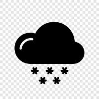 flakes, snowstorm, winter, cold icon svg