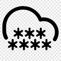 flakes, snowflakes, powder, snowing icon svg