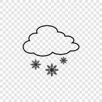 flakes, white, precipitation, winter icon