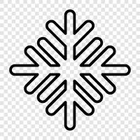 flakes, snow, winter, Christmas icon svg