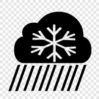 flakes, fall, winter, Snowing icon svg