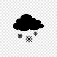 flakes, accumulation, white, snowstorm icon