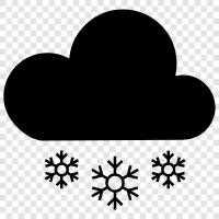 flakes, white, winter, cold icon svg