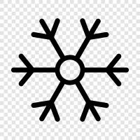 flakes, winter, cold, ice icon svg