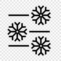 flakes, snowflakes, winter, cold icon svg