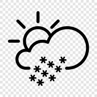 flakes, precipitation, winter, Snow icon svg