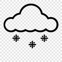 flakes, flakes of snow, falling snow, winter icon svg