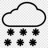 flakes, white, winter, cold icon svg