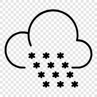 flakes, snowflakes, snow, white icon svg