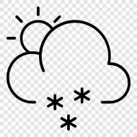 flakes, flake, snow, snowstorm icon svg